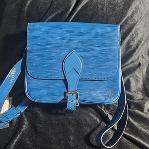 Louis Vuitton Blue Epi Leather Crossbody Bag